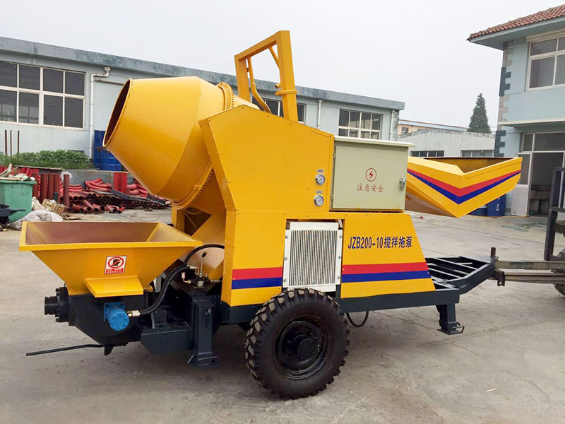 small concrete mixer pump