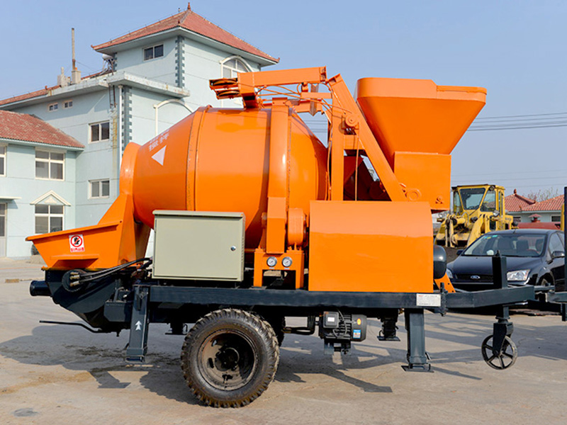 small concrete pump and mixer