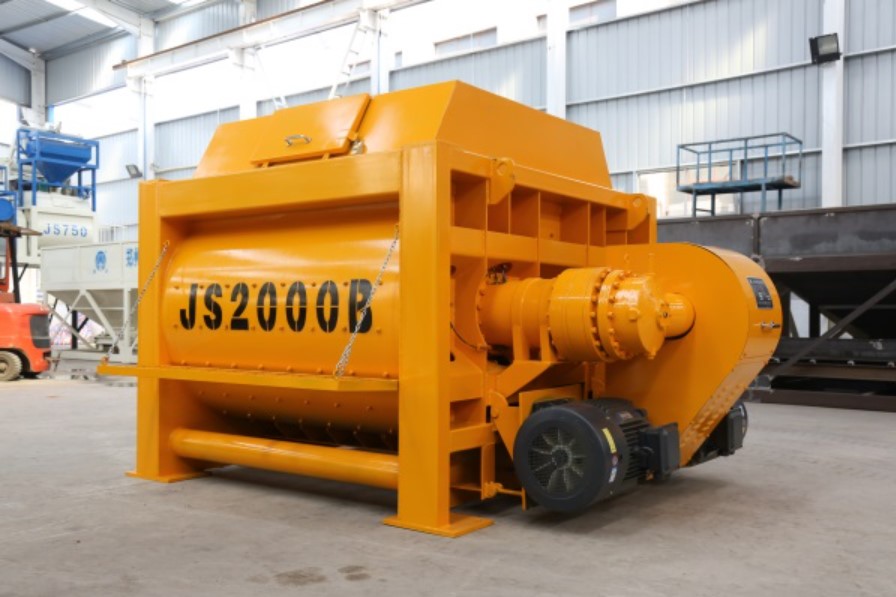 Twin Shaft Electric Concrete Mixer Machine