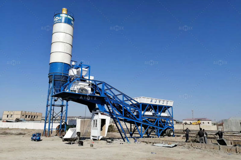 Mobile Type Readymix Concrete Plant