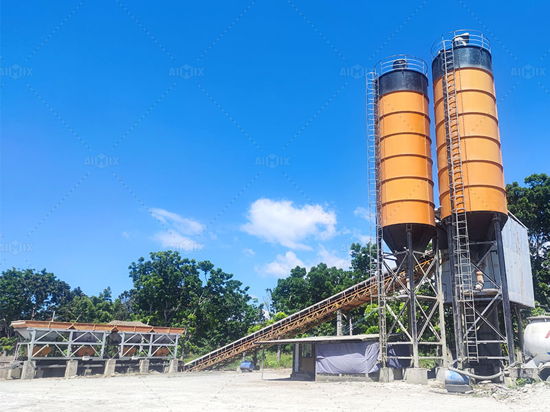 AJ-60 concrete-batching-plants-for-sale-Aimix-in-the-Philippines-stationary-type