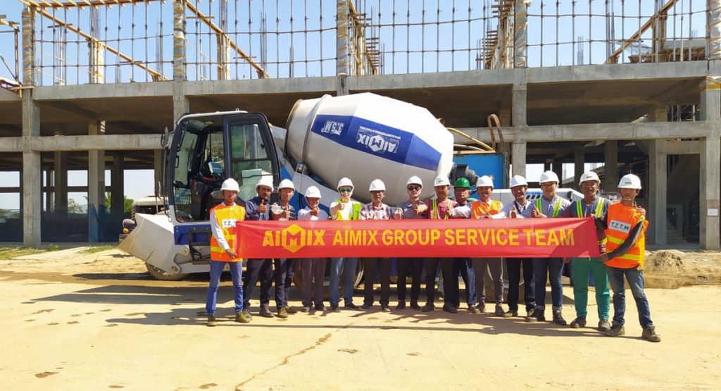 AS-3.5 self loading concrete mixer truck for building construction