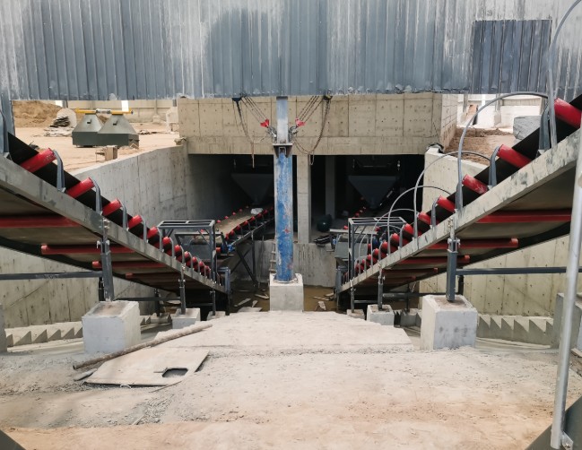 Fully automated workflow of environmentally friendly batching plant