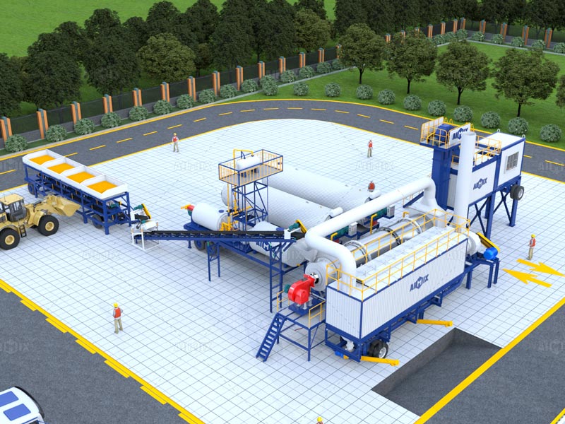 drum mix asphalt plant mobile AIMIX for sale