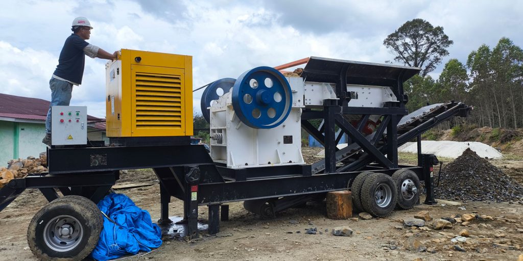 Mobile Jaw Crusher Operation